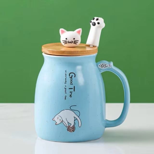 Cute Kitty Mug Set