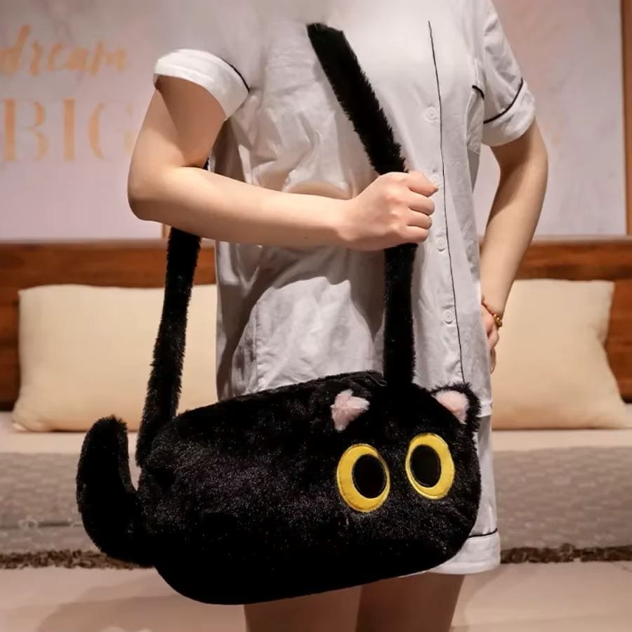 Kawaii Cat Plush Shoulder Bag