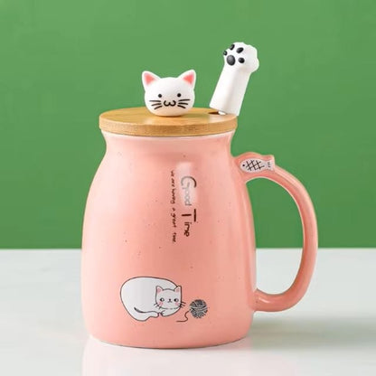 Cute Kitty Mug Set