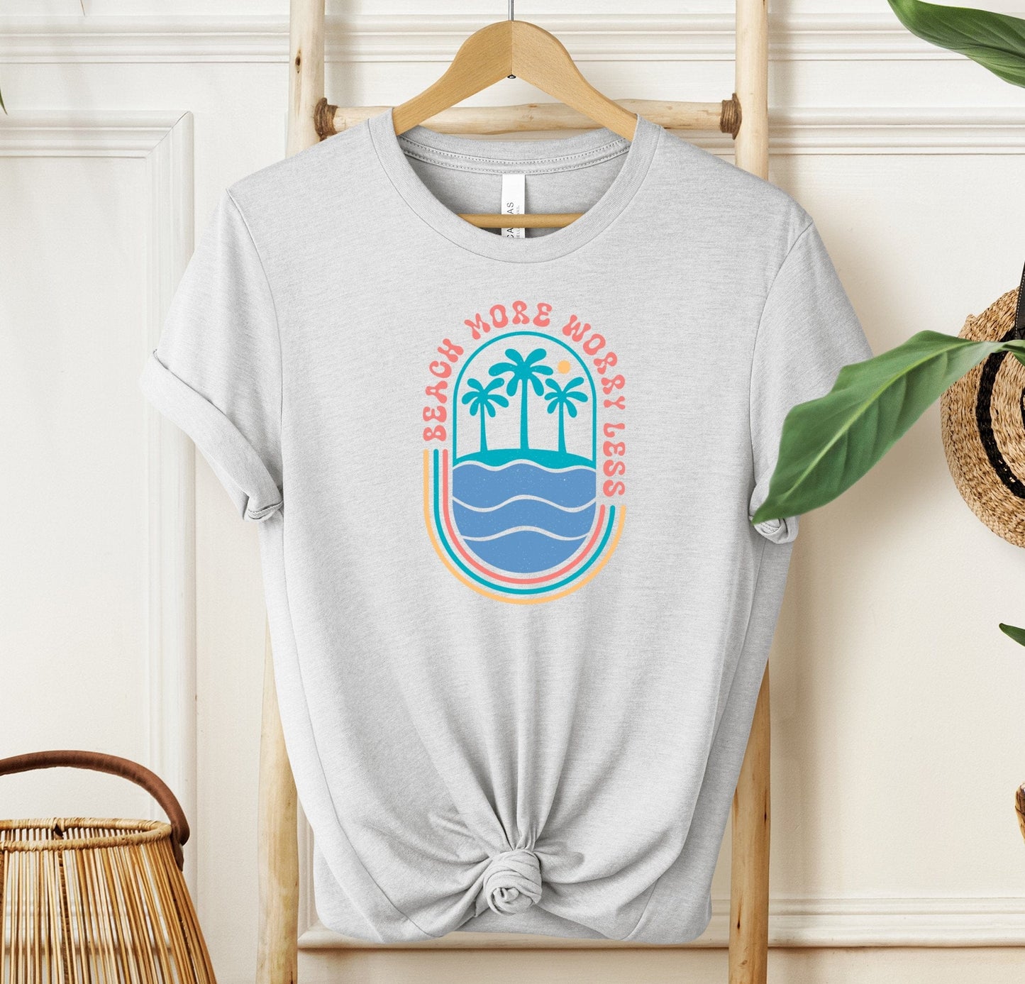 Beach More Worry Less T-shirt