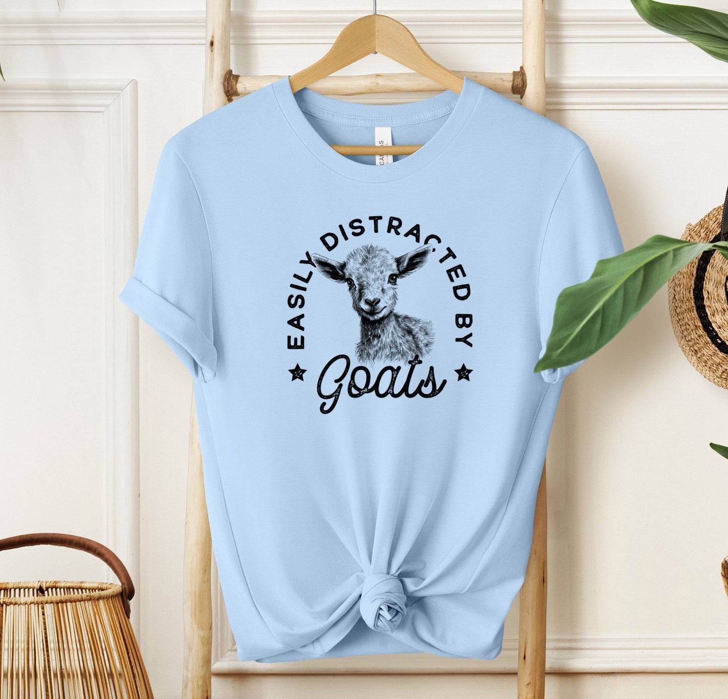 Easily Distracted By Goats T-shirt