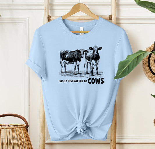 Easily Distracted By Cows T-shirt