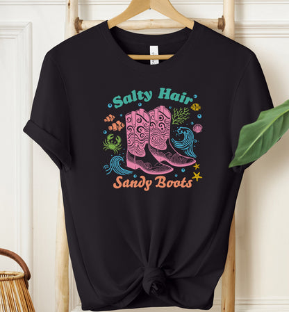 Salty Hair Sandy Boots T-shirt