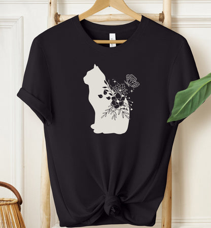 Boho Floral Cat T-shirt