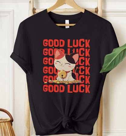 Good Luck Cat T-shirt
