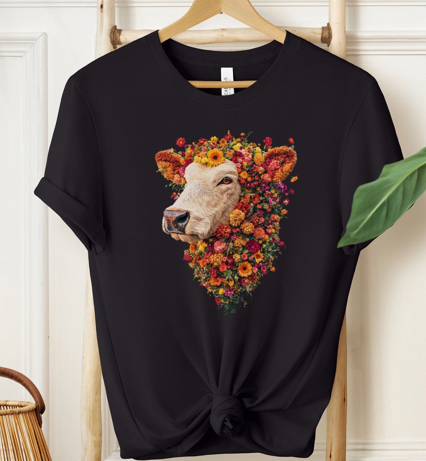 Floral Cow T-Shirt