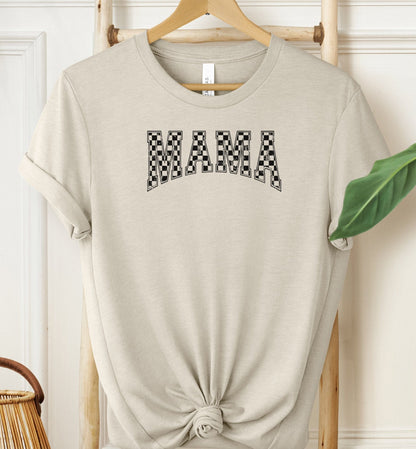 Mama Chequered T-shirt