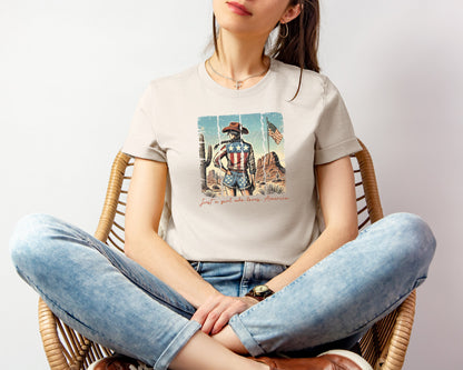 Just a Girl Who Loves America T-shirt