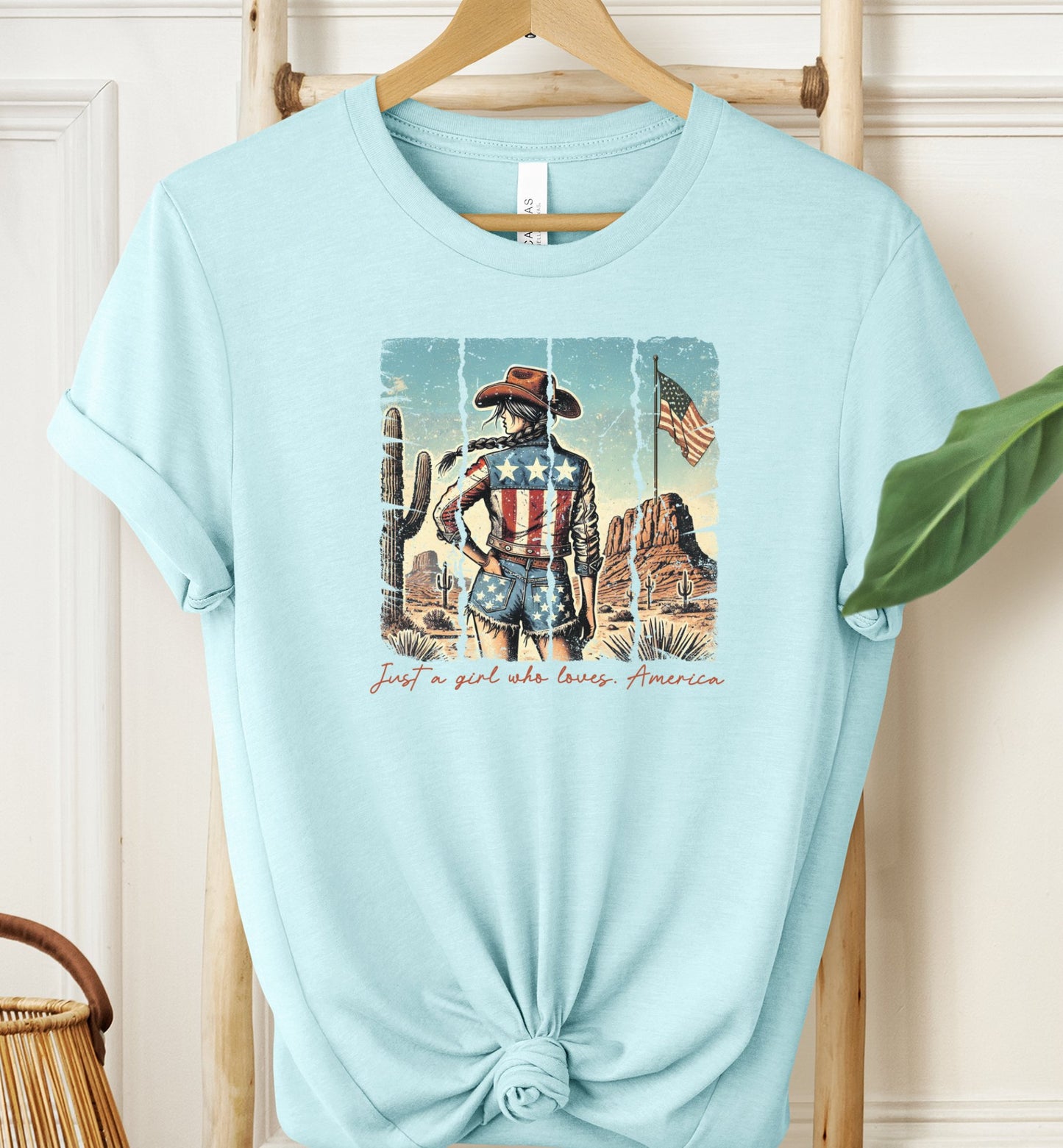 Just a Girl Who Loves America T-shirt