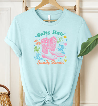 Salty Hair Sandy Boots T-shirt