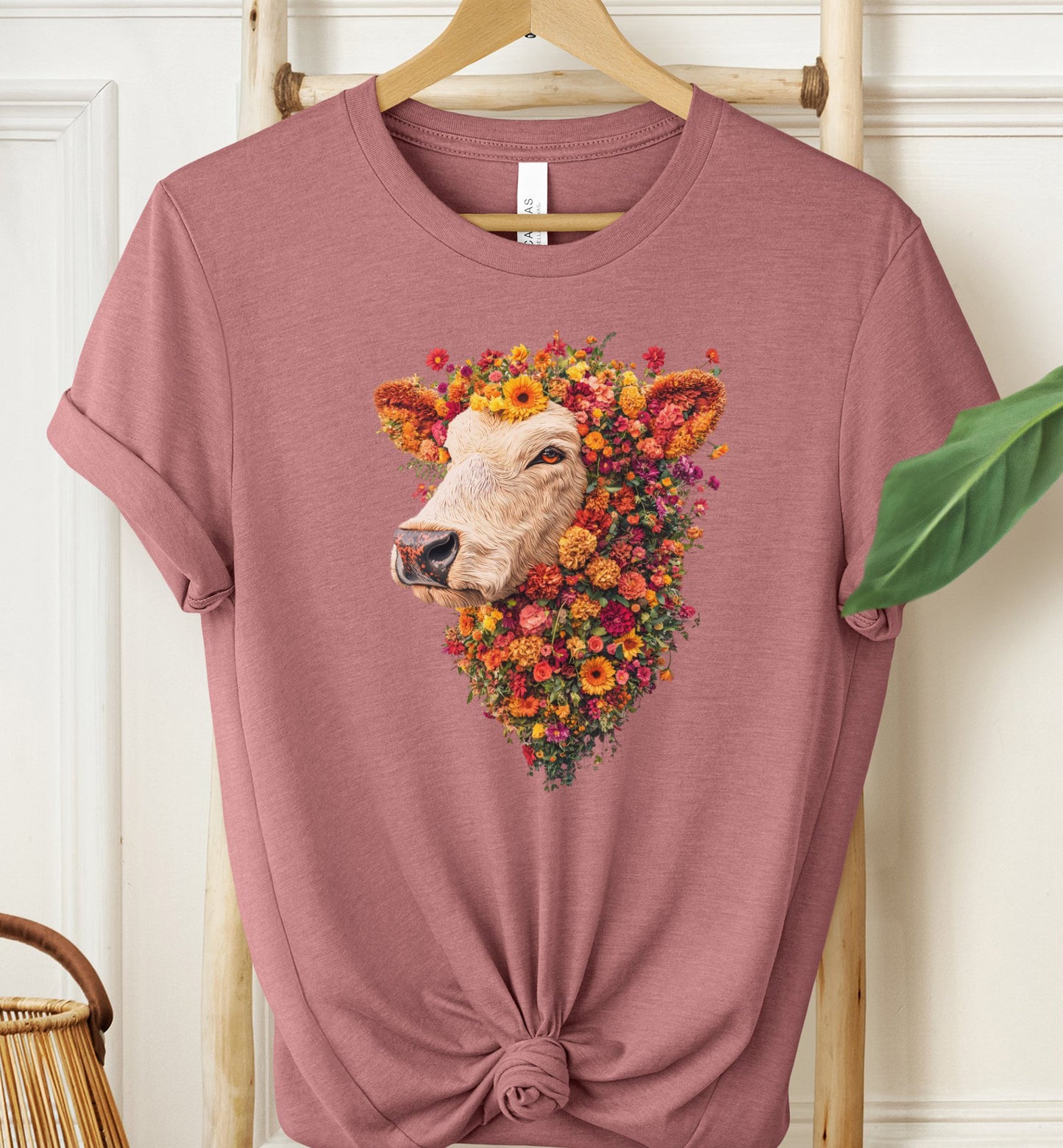 Floral Cow T-Shirt