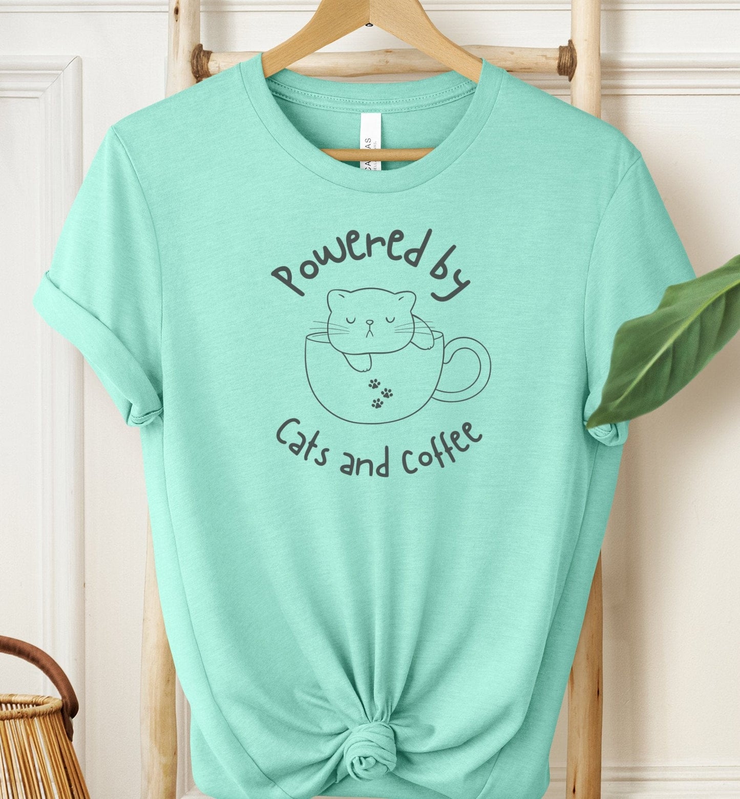 Powered by Cats and Coffee T-shirt