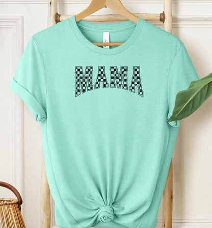 Mama Chequered T-shirt