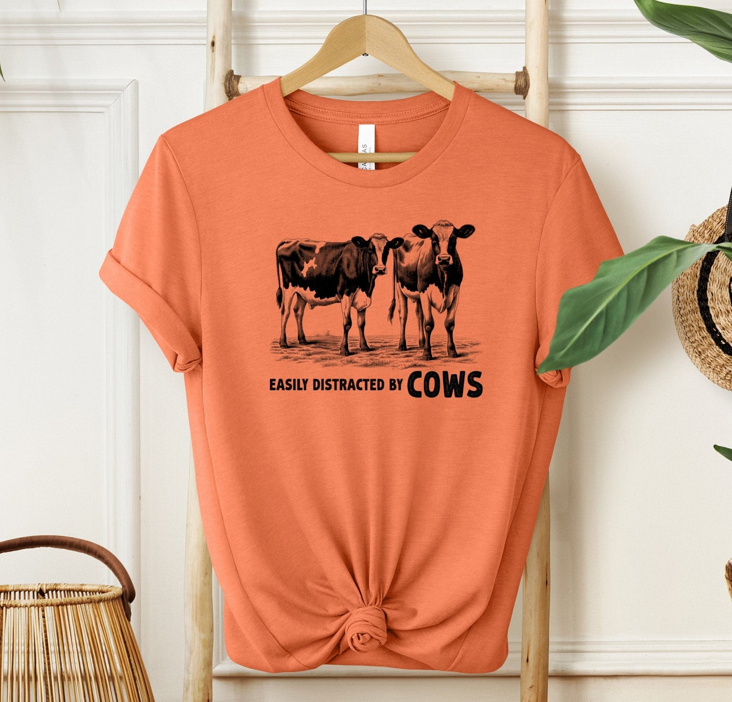 Easily Distracted By Cows T-shirt