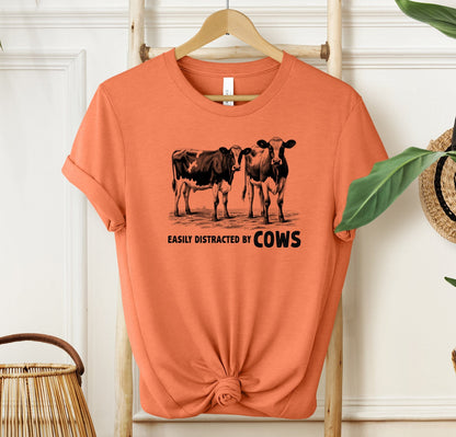 Easily Distracted By Cows T-shirt