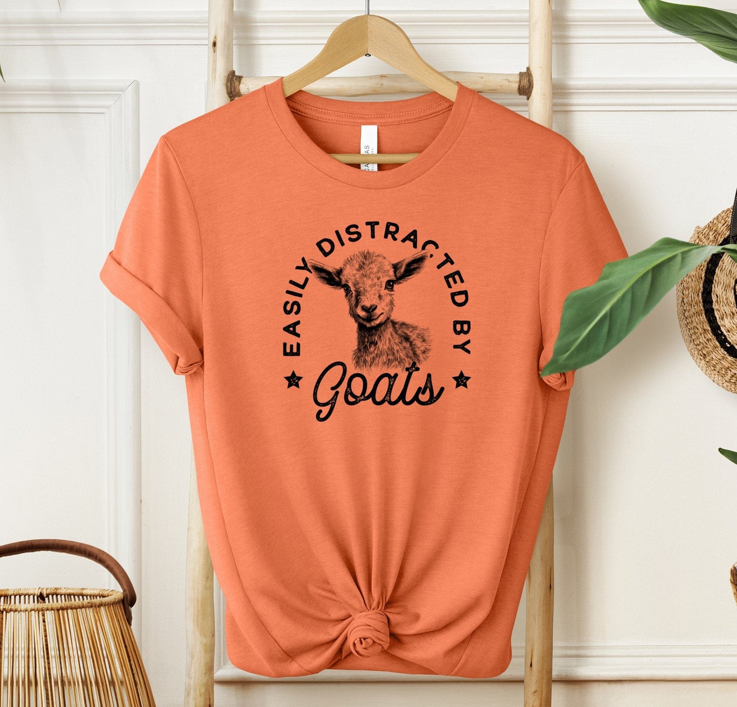 Easily Distracted By Goats T-shirt