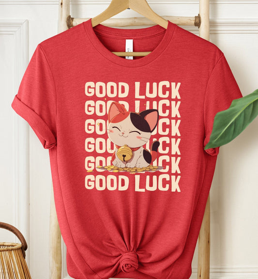 Good Luck Cat T-shirt
