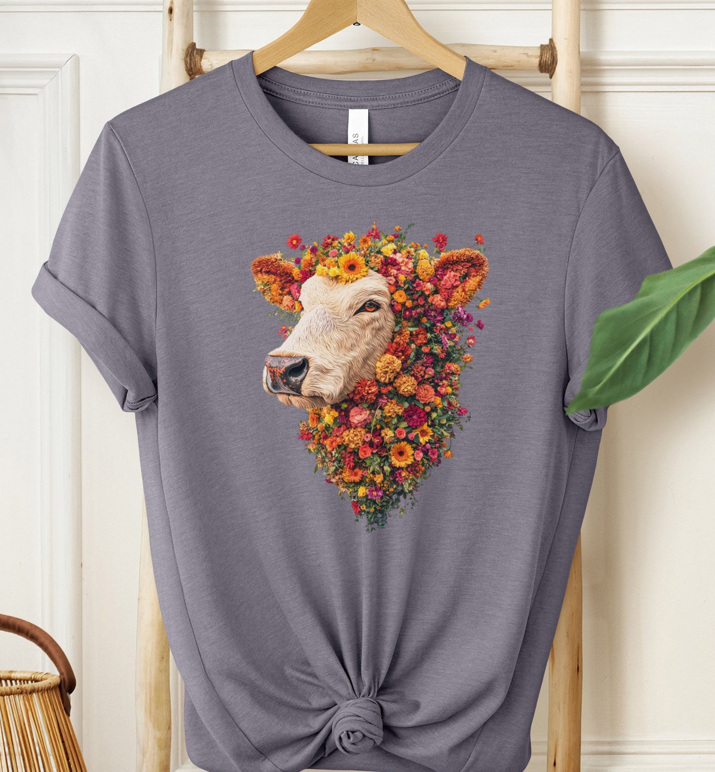 Floral Cow T-Shirt