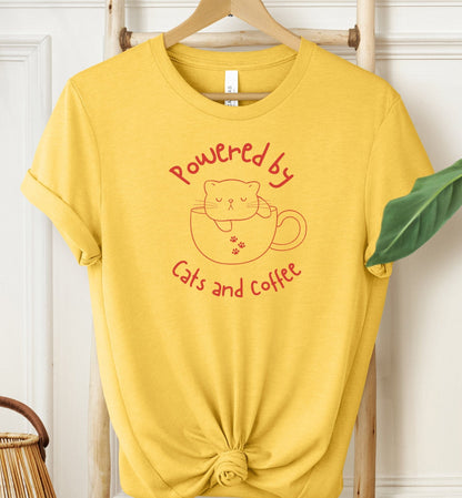 Powered by Cats and Coffee T-shirt