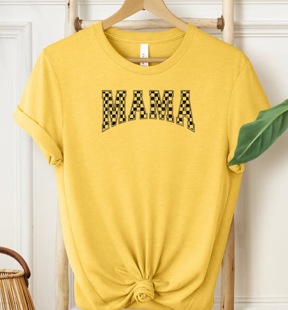 Mama Chequered T-shirt