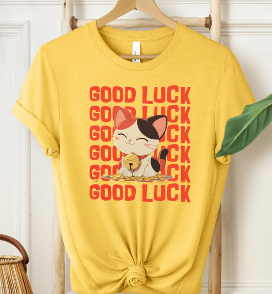 Good Luck Cat T-shirt