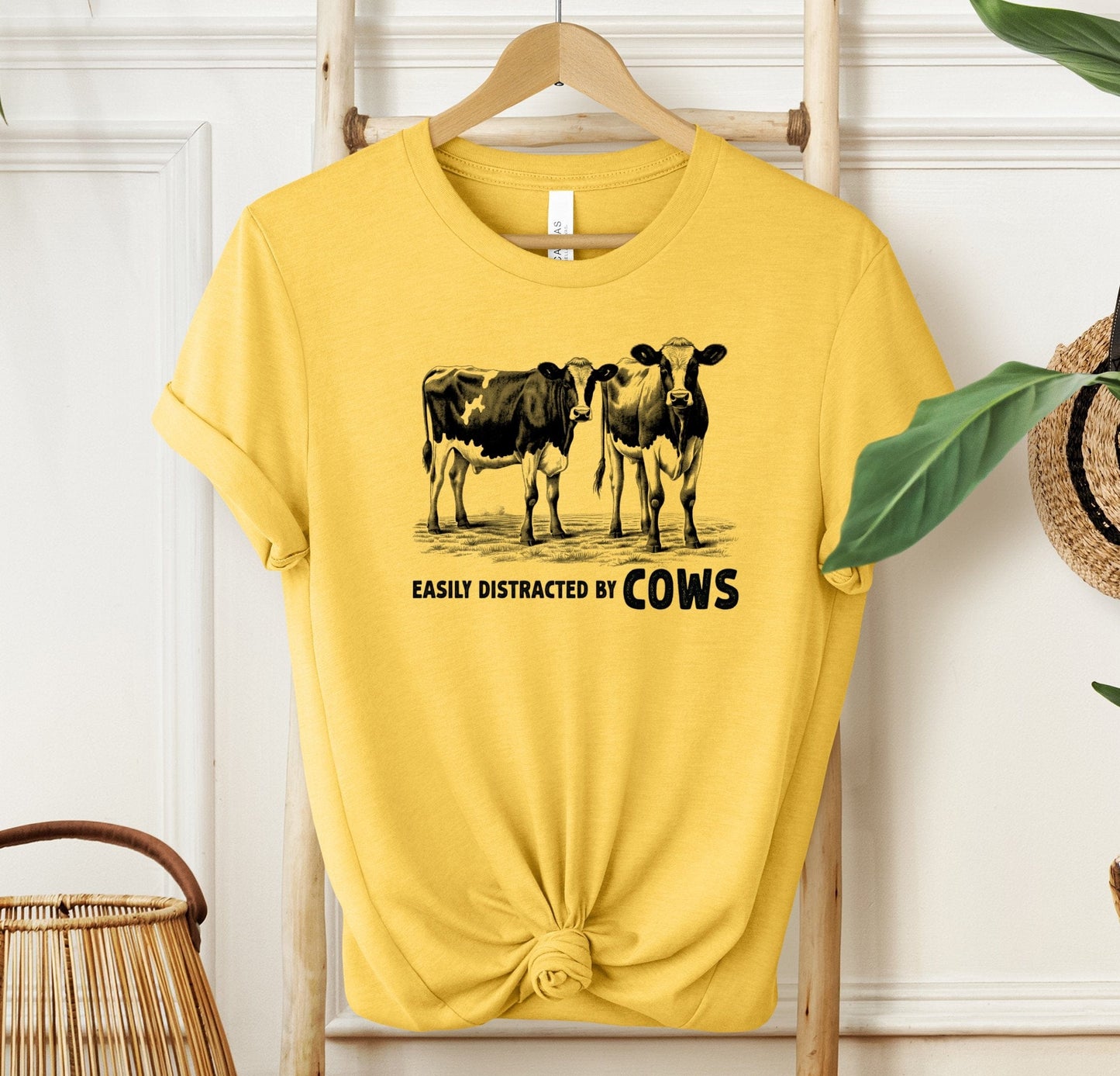 Easily Distracted By Cows T-shirt