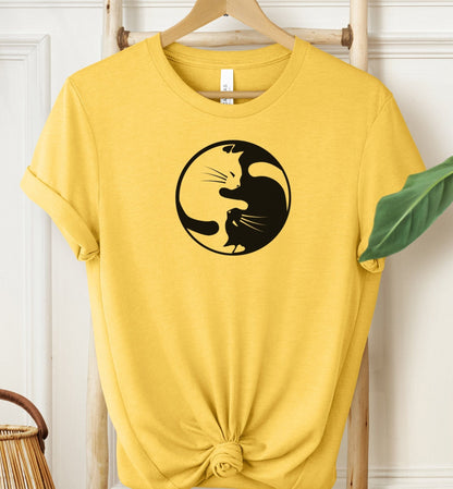 Yin Yang Cat T-shirt