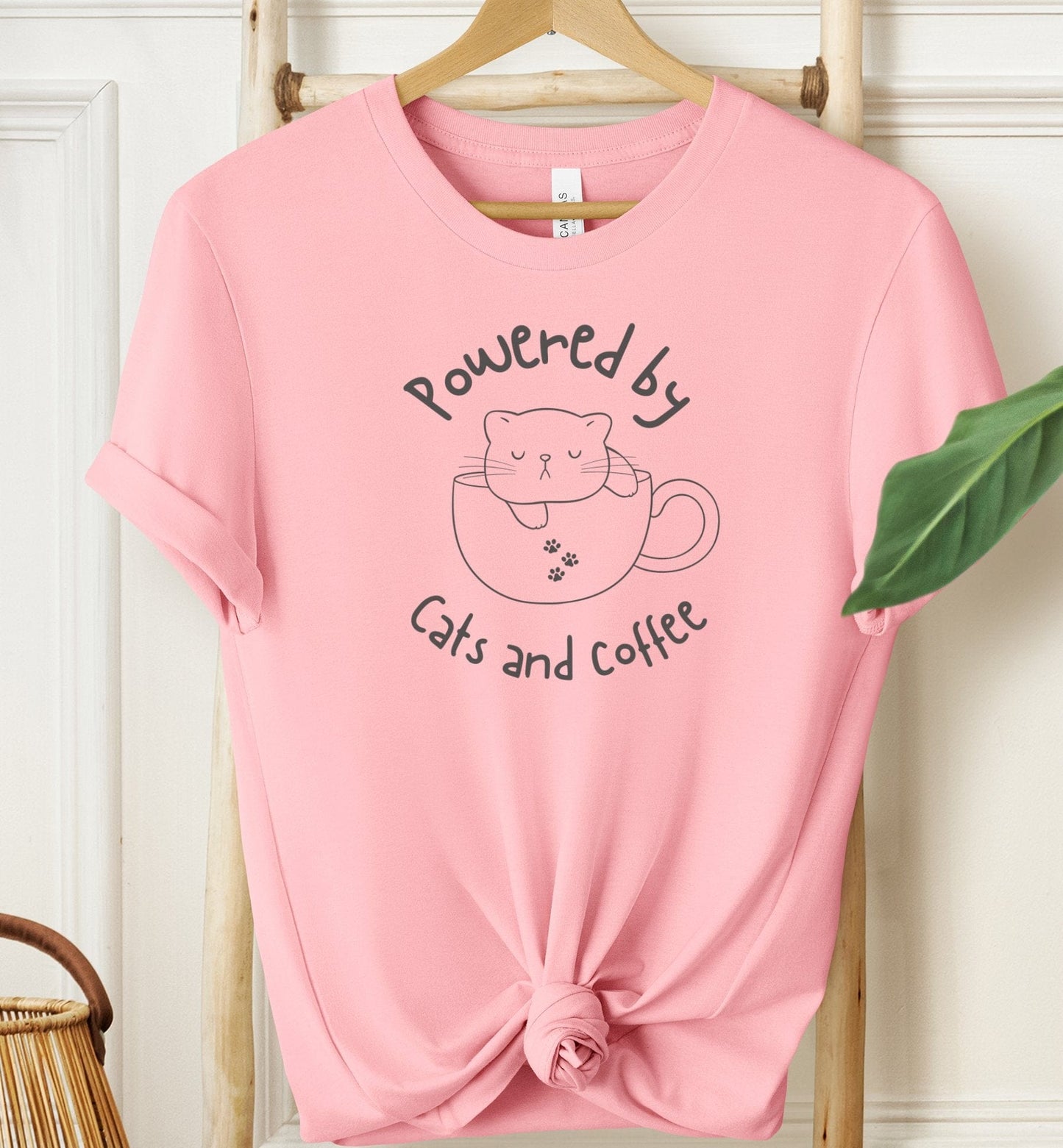 Powered by Cats and Coffee T-shirt