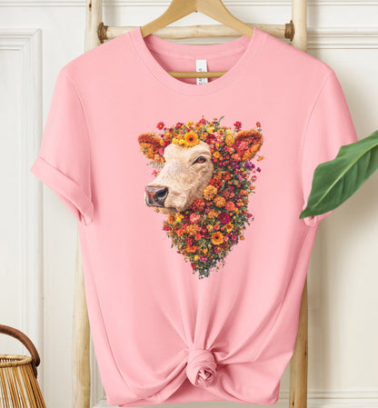 Floral Cow T-Shirt