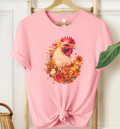 Floral Chicken T-Shirt