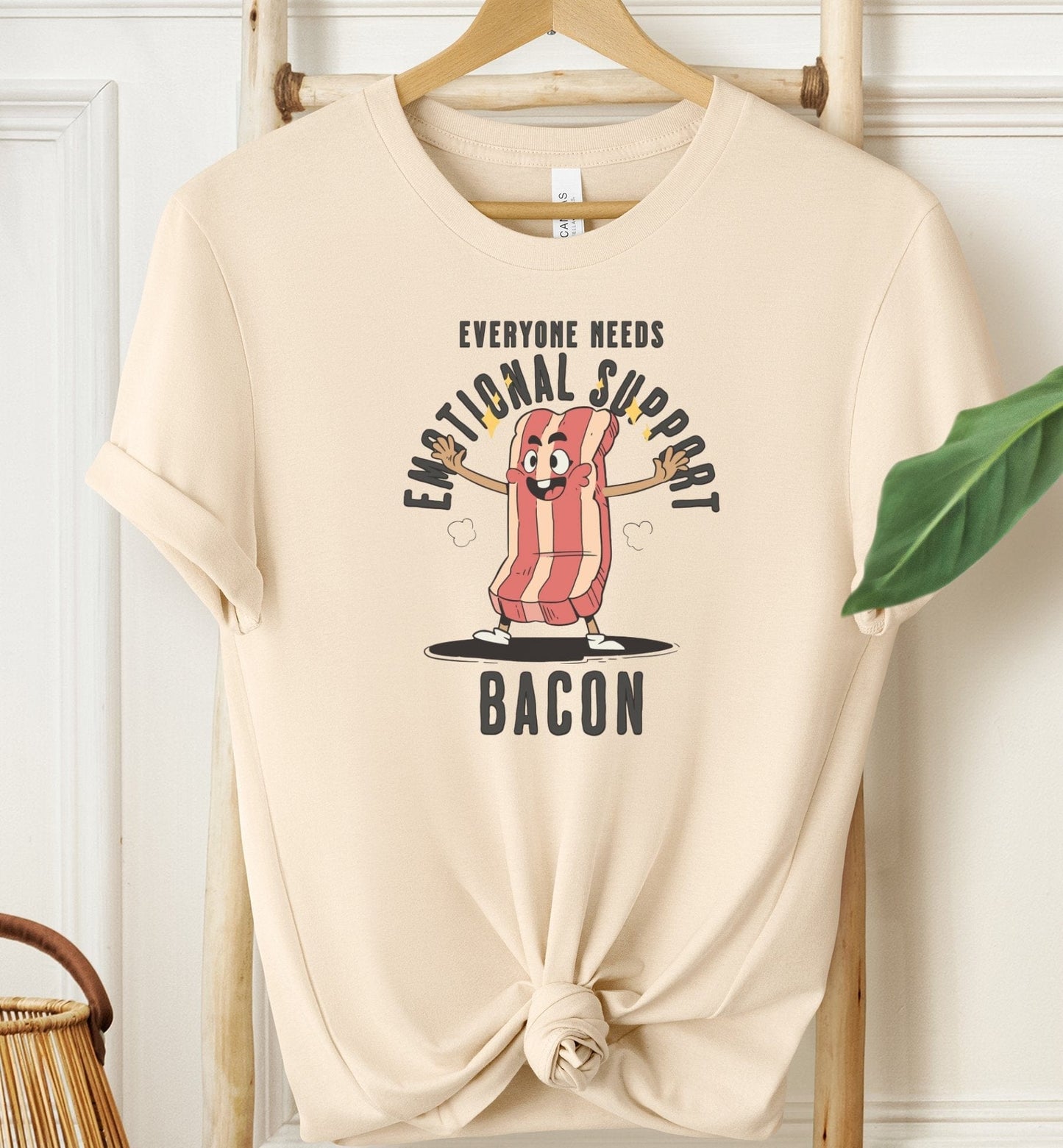 Emotional Support Bacon T-shirt