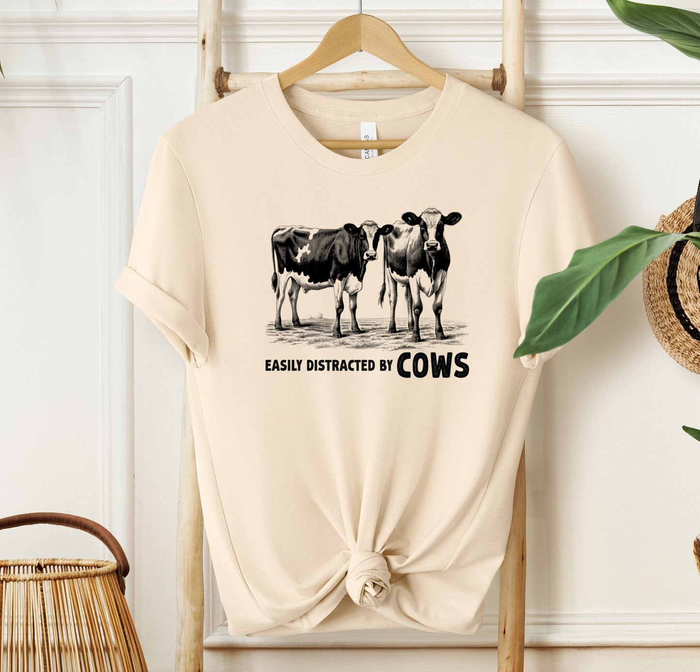 Easily Distracted By Cows T-shirt