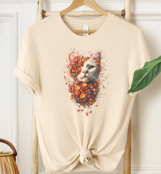 Floral Cat T-Shirt