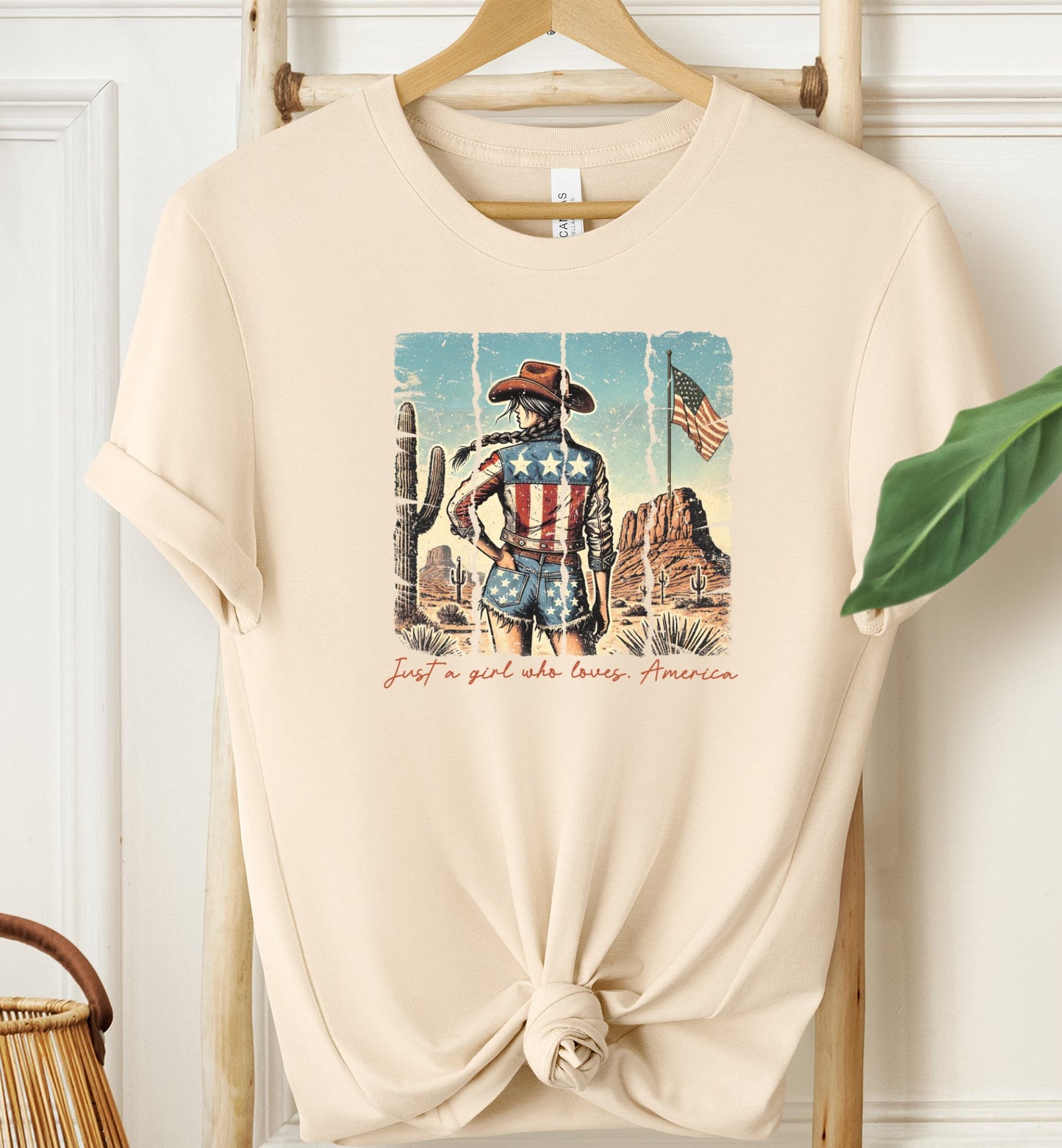 Just a Girl Who Loves America T-shirt