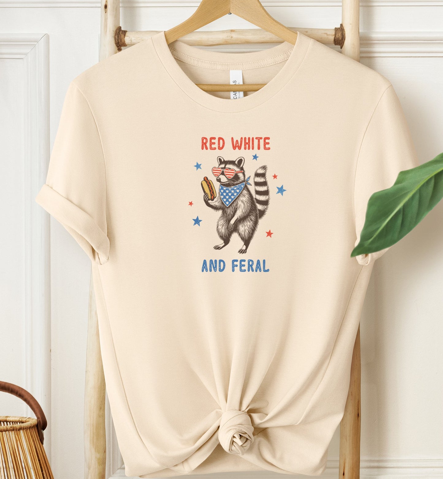 Red White and Feral T-shirt