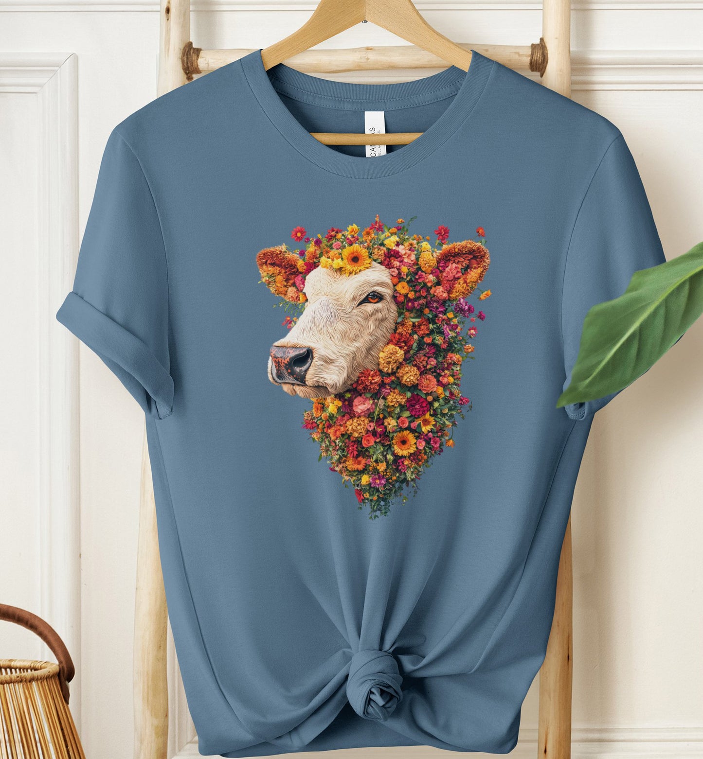 Floral Cow T-Shirt