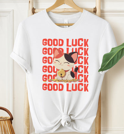 Good Luck Cat T-shirt