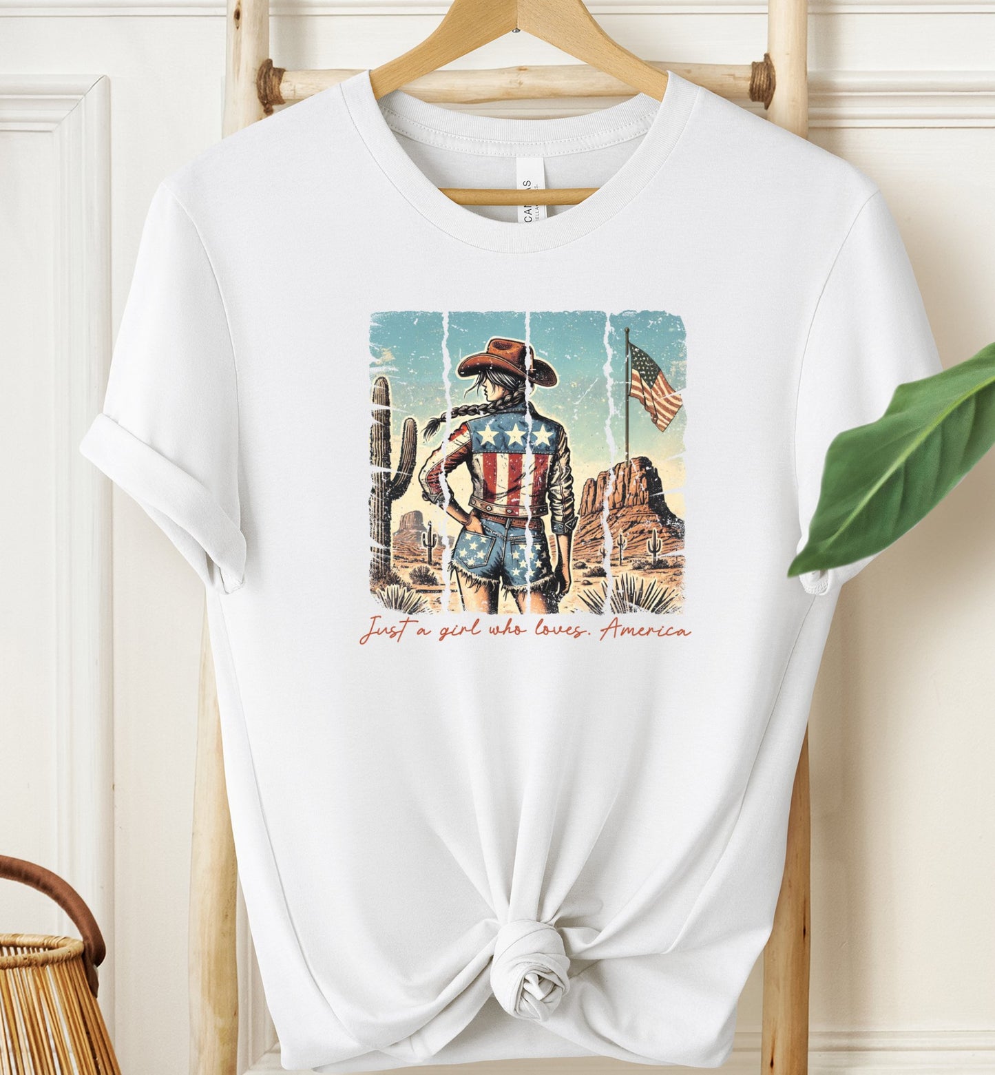 Just a Girl Who Loves America T-shirt