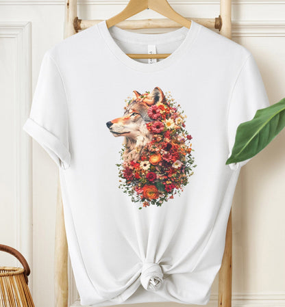 Floral Wolf T-Shirt