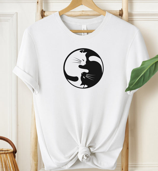 Yin Yang Cat T-shirt
