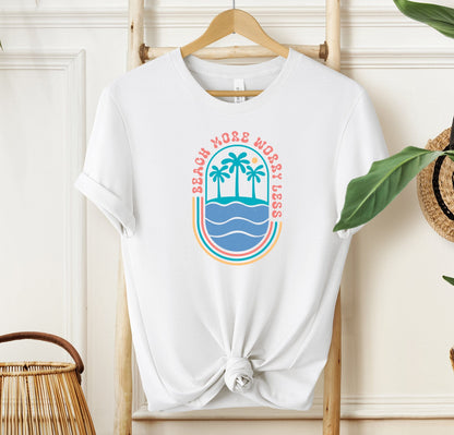 Beach More Worry Less T-shirt