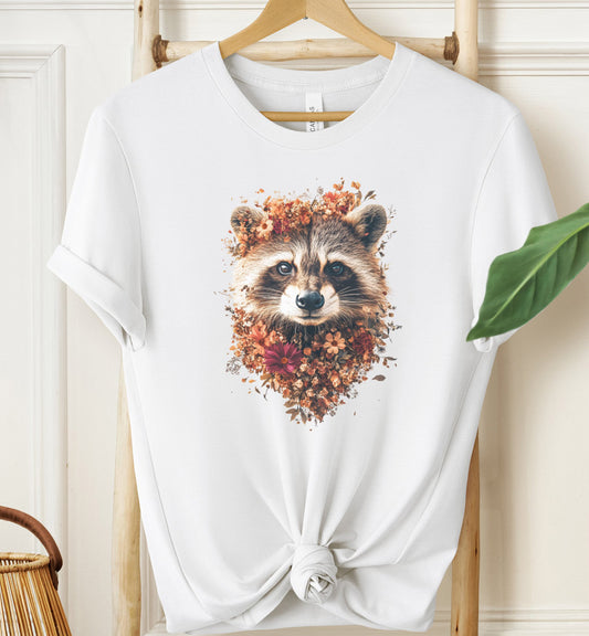 Floral Raccoon T-Shirt