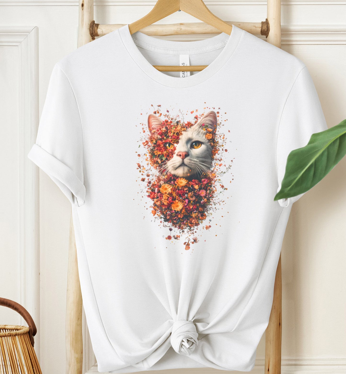 Floral Cat T-Shirt