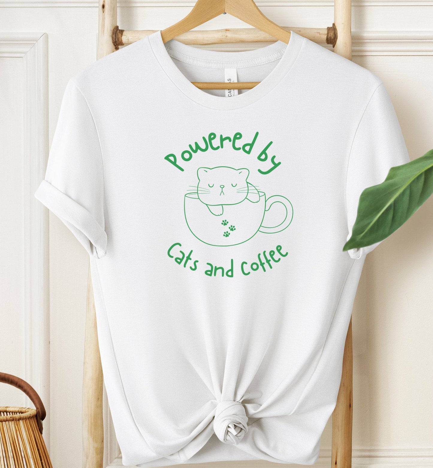 Powered by Cats and Coffee T-shirt