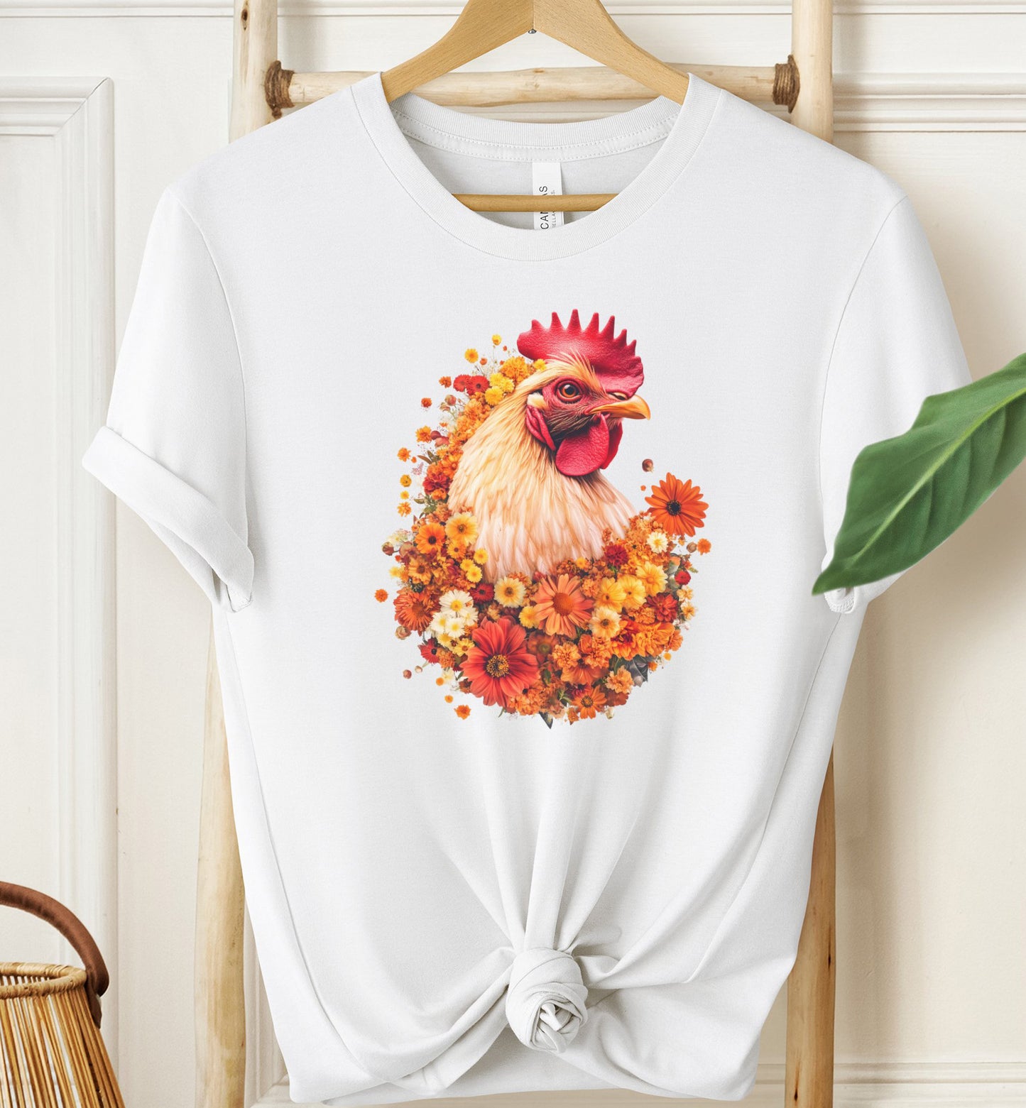 Floral Chicken T-Shirt