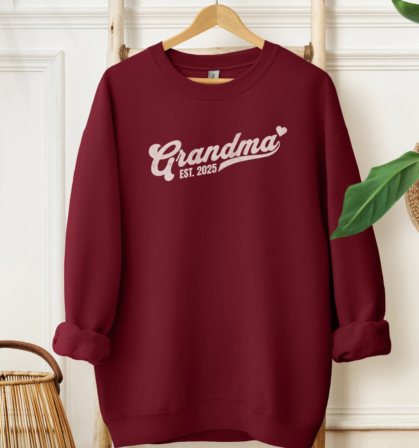 Grandma Heart Est 2025 Sweatshirt