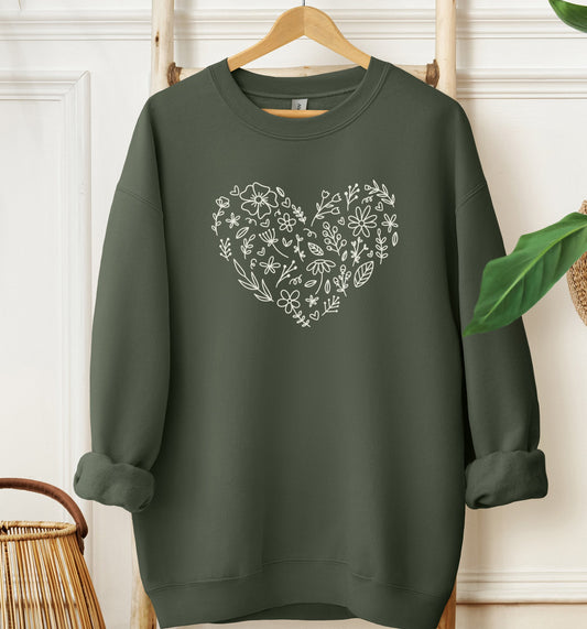 Doodle Flower Sweatshirt