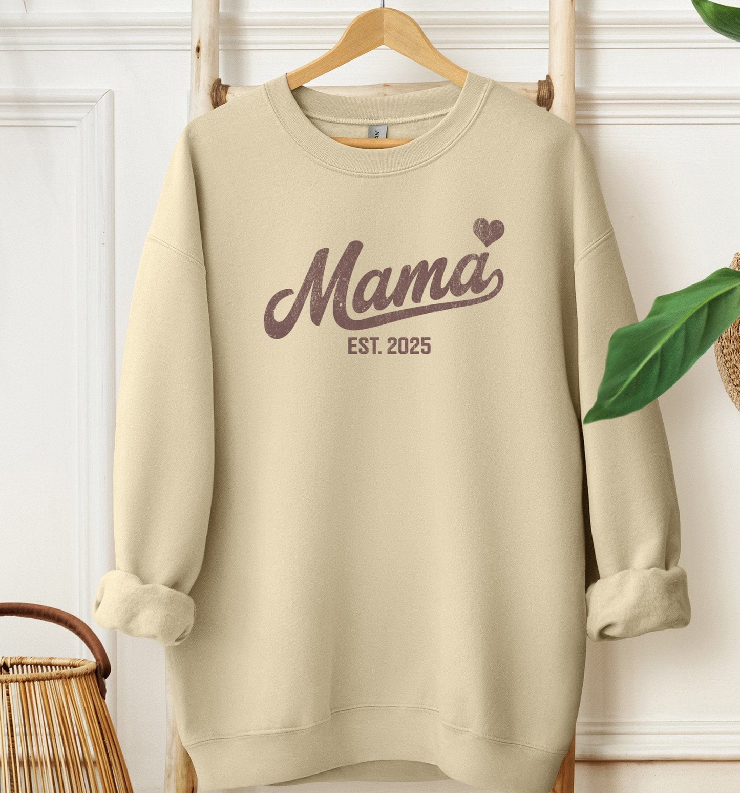 Mama Heart Est 2025 Sweatshirt