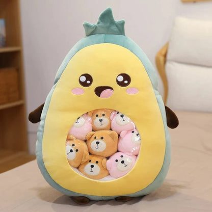 Fruit & Veggie Snack Plushie Bags