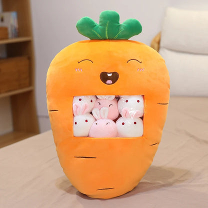 Fruit & Veggie Snack Plushie Bags